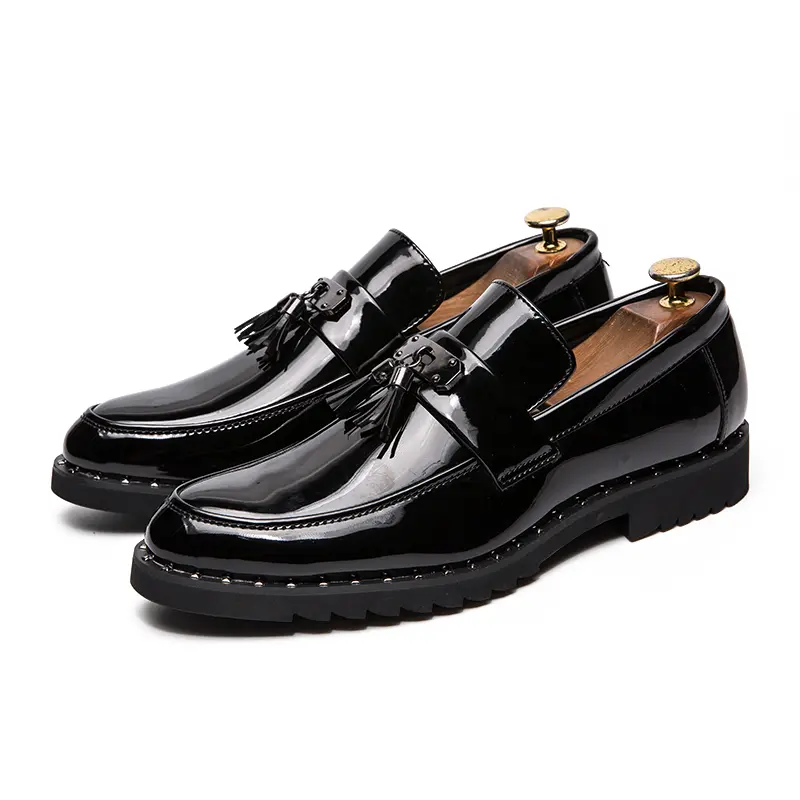 Men Comfort Tassel Loafers Soft Soled Business Lea...
