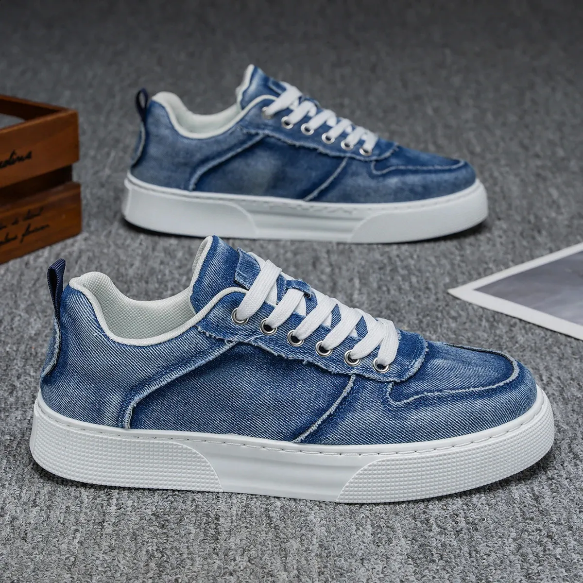 Men's Trendy Casual Sneakers Durable Versatile Ska...