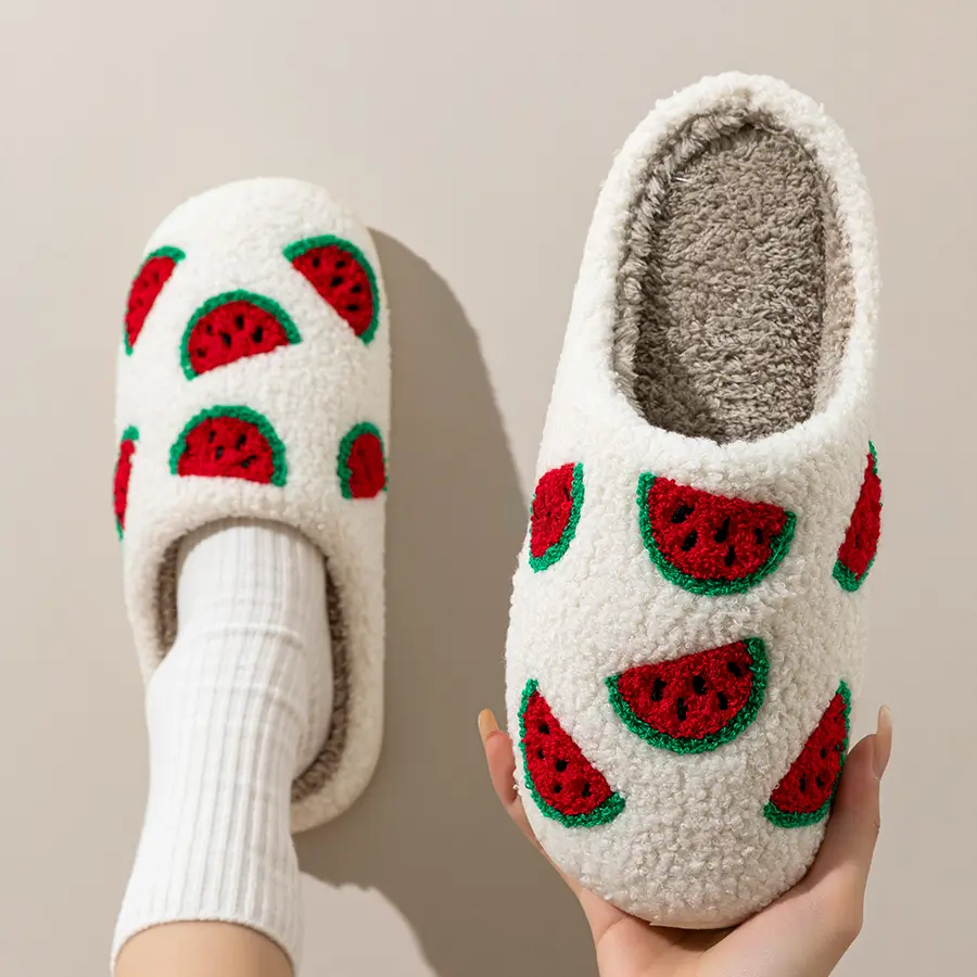 Women Winter Cute Fashion Warm Home Slippers Indoor Non Slip Soft Sole Bedroom Comfortable Mute Shoes