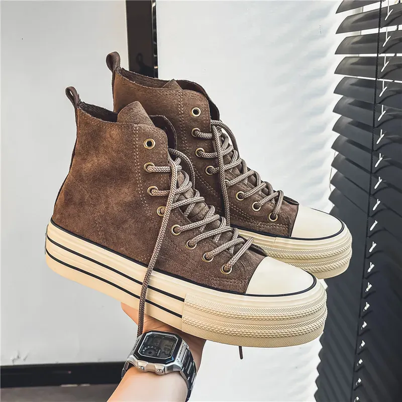 Men's Fashion Canvas Espadrilles High-Top Board Sn...