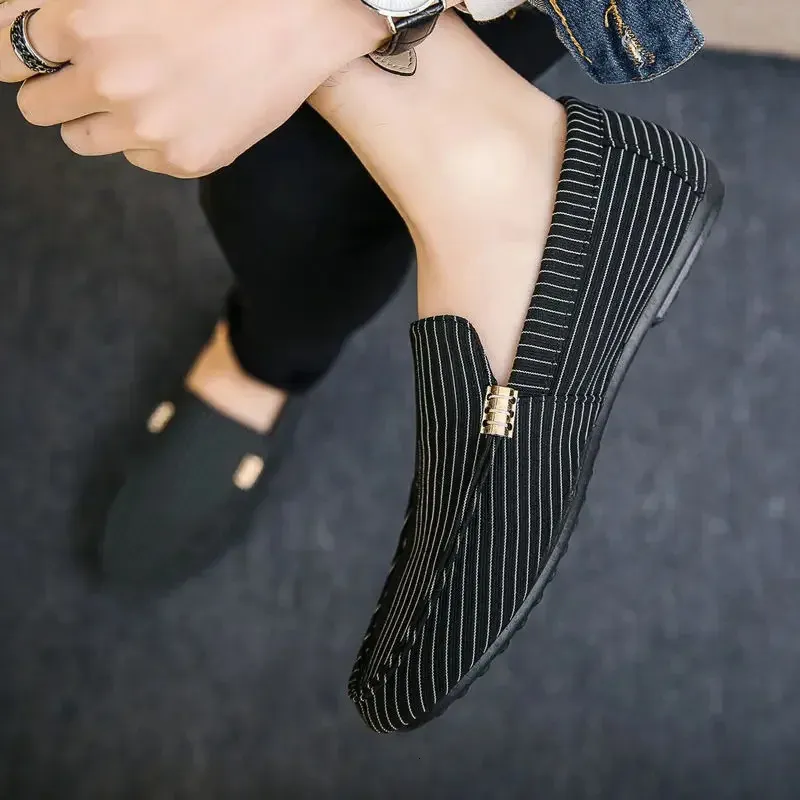 Men Light And Comfortable Flat Shoes Breathable Non-Slip Soft Casual Canvas Shoes