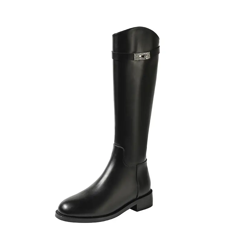 New Style Chunky Heel High Tube Riding Over-The-Knee Long Boots