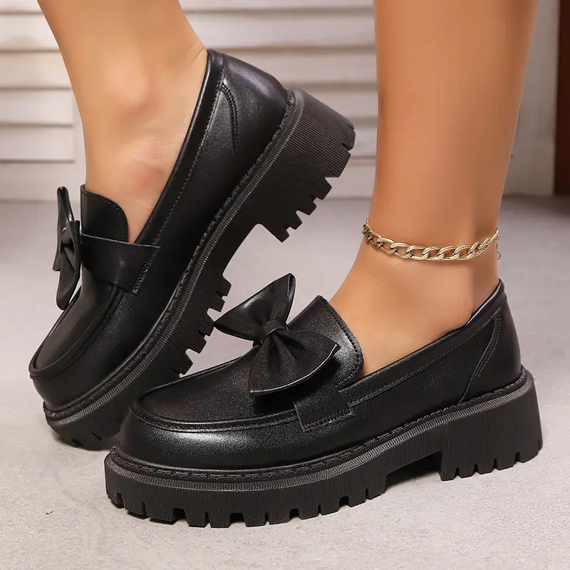 Platform Loafers for Women Fashion Thick Bottom Shoes Women