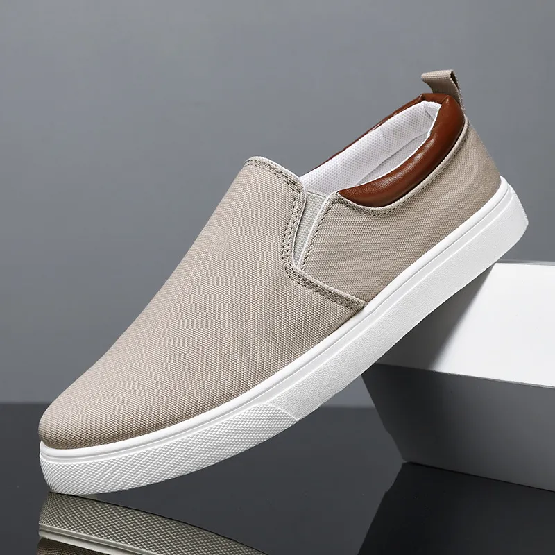 Men Casual Shoes Breathable Canvas Shoes Lightweight Comfortable Easy To Wear Walking Shoes