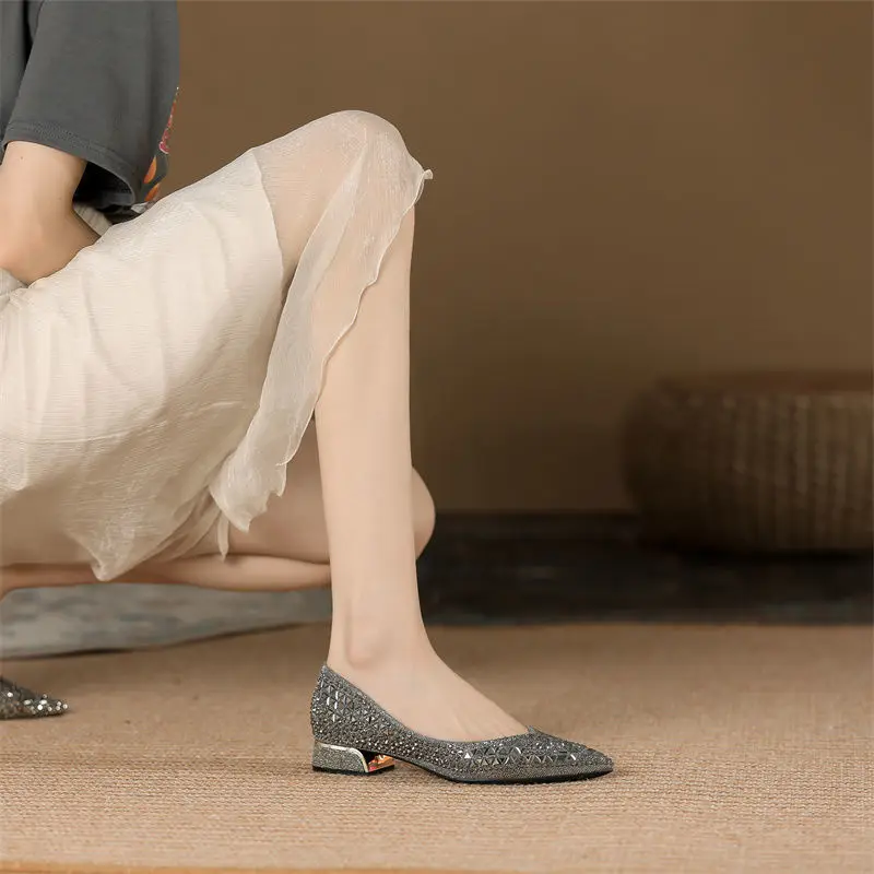 Sparkling Crystal High Heels For Women - Wedding Shoes