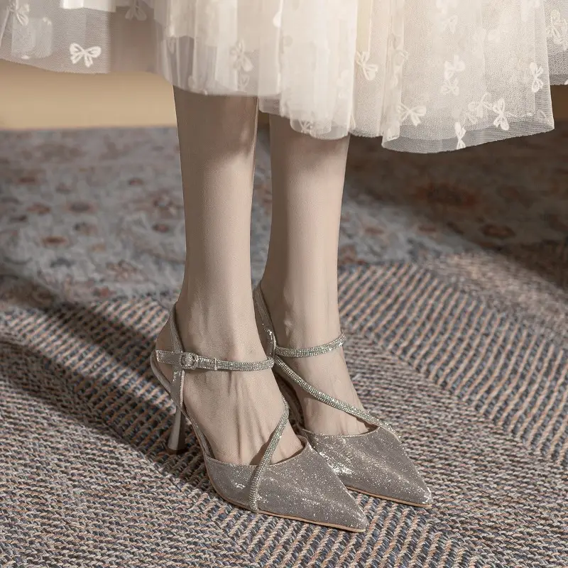 Rhinestone Stiletto Heels, Sexy Crystal Stiletto H...