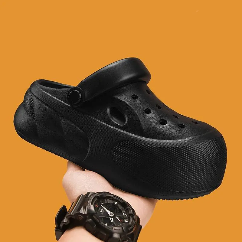 Men's Slippers For Outdoor Wear Beach Shoes For Beach Wear Height Increasing Men's Sandals Shoes