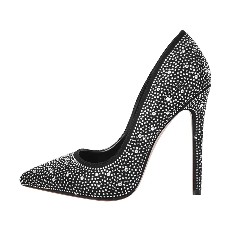 Women's High Heels, Pointed Toe, Rhinestone Stilet...