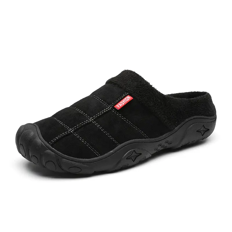 Men Slippers Winter Bottom Soft Home Shoe Cotton Thick Slippers Indoor Slip-On Slides Comfortable Shoe Slippers
