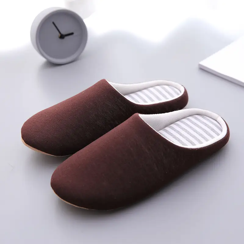 Men Casual Shoes Home Indoor Slippers Soft Plush Male House Bedroom Slippers