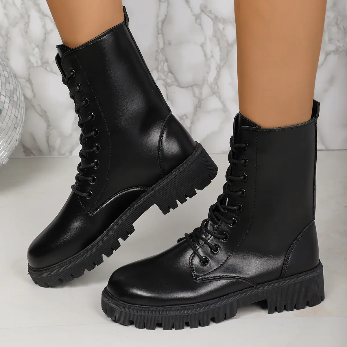 Winter Solid Color Round Toe Casual Comfortable Fashionable Women's Ankle Boots