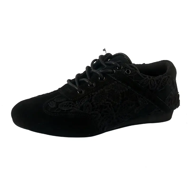 Women's Black Line Dance Sneakers ...
