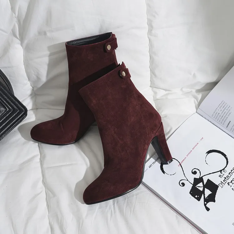 Fashion High Heel Shoes Women Pumps Booties Ankle Boots for Lady Winter Women's Boots