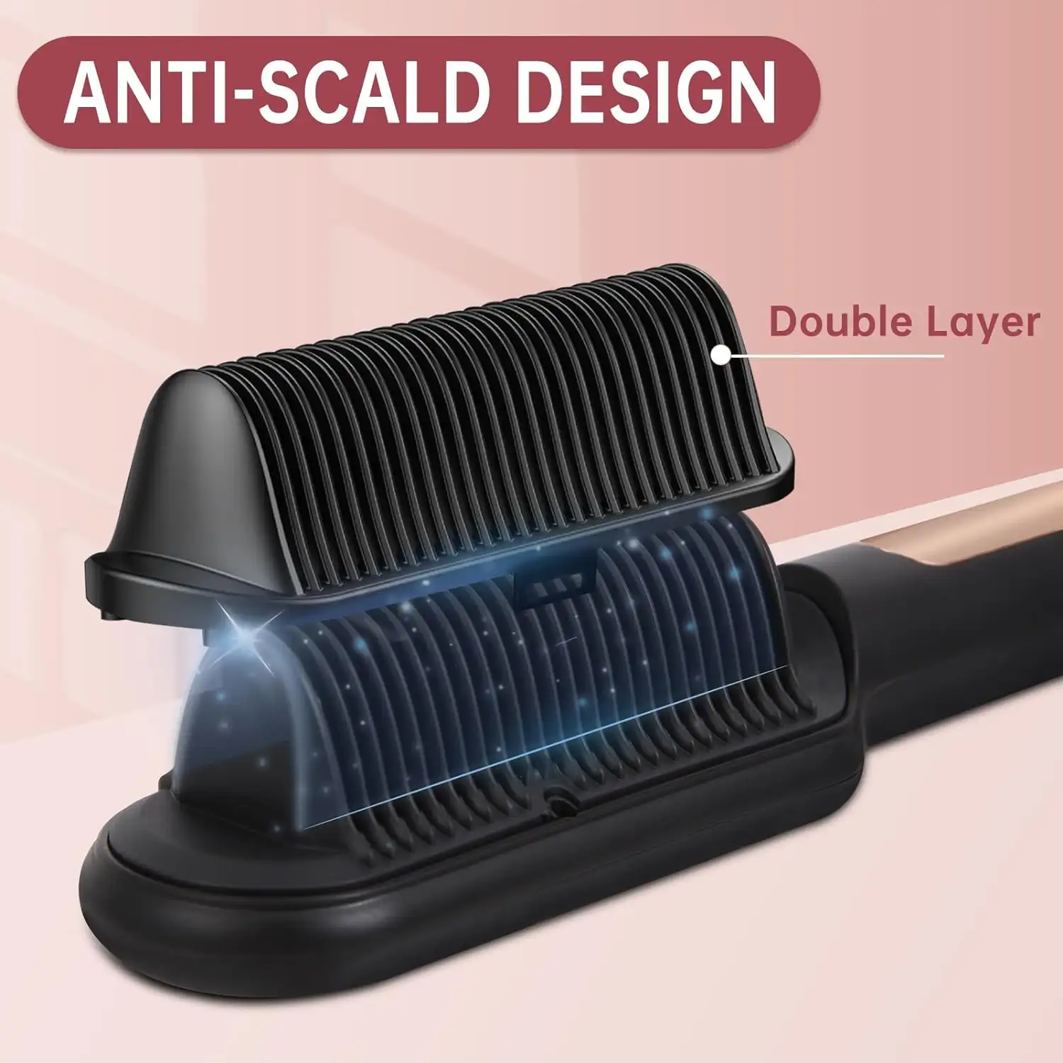 Negative Ion Hair Straightener, Heats Up Quickly, Prevents Burns, And Automatically Shuts Off