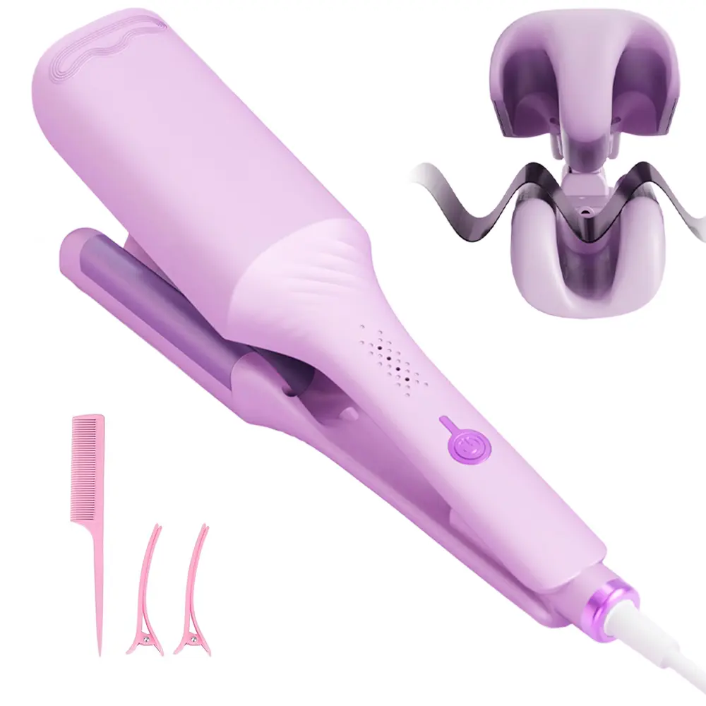 Deep V-Shaped Curling Iron With Multiple Temperatu...