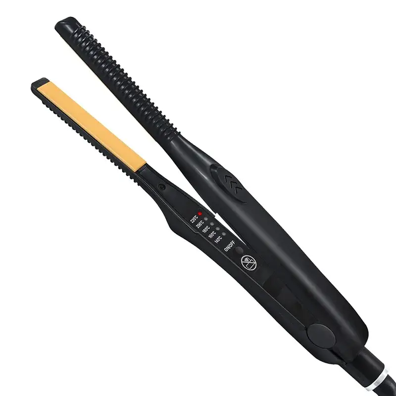 2-In-1 Mini Hair Straightener/Curling Iron/Professional Ceramic Short Straightener