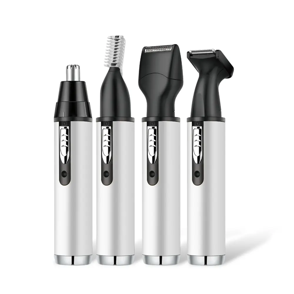 4-In-1 Usb Charging Beauty Kit Painless Nose Ear And Eyebrow Trimmer Body Hair Trimmer