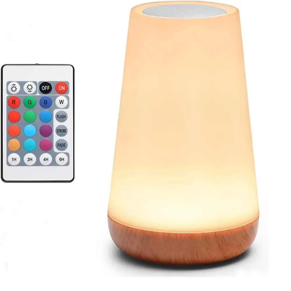 USB Rechageable Dimmable Touch Lamp Bedroom Portable Table Bedside Night Lamp 13 RGB Colors Night Lights Baby Kids Night Light