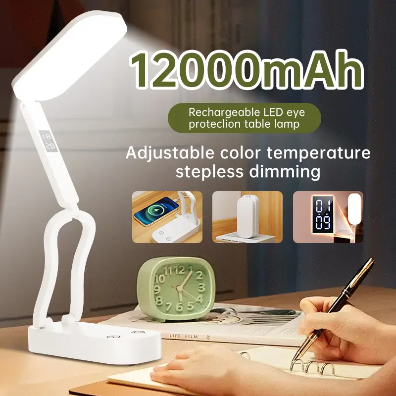 Reading Desk LED Lamp Foldable Touch Remote Control Dimmable Wall Lamp USB Charging Office Student Study Bedside
