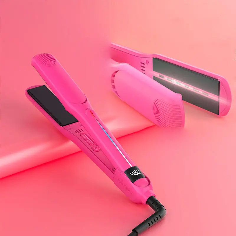 Infrared Hair Straightener/Curling Iron 2-In-1