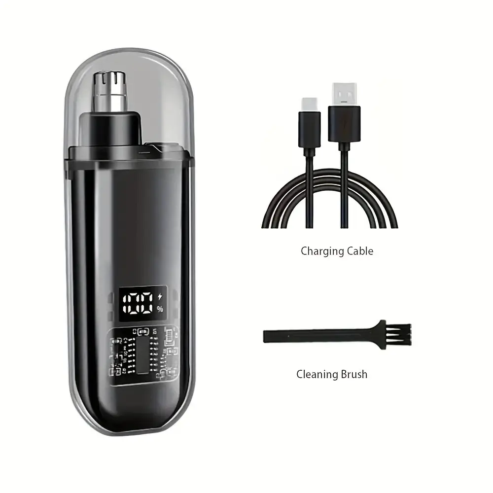 Suitable For Men Usb Charging Nose And Ear Hair Trimmer Portable Electric Nose Hair Clipper