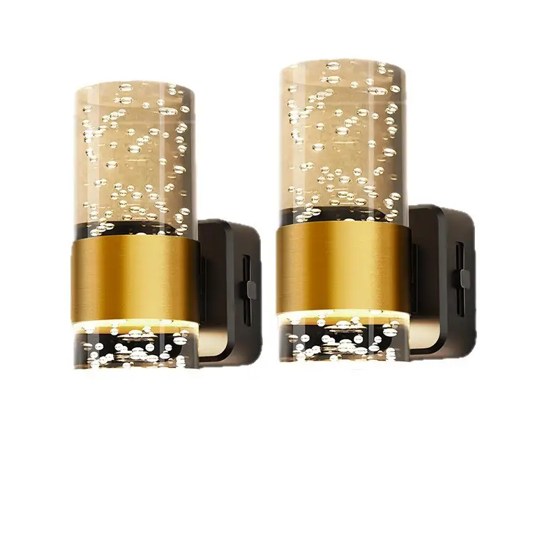 2PCS LED Ice Flower Wall Night Light - Sensor Control For Kitchen/Stairs/Bedroom