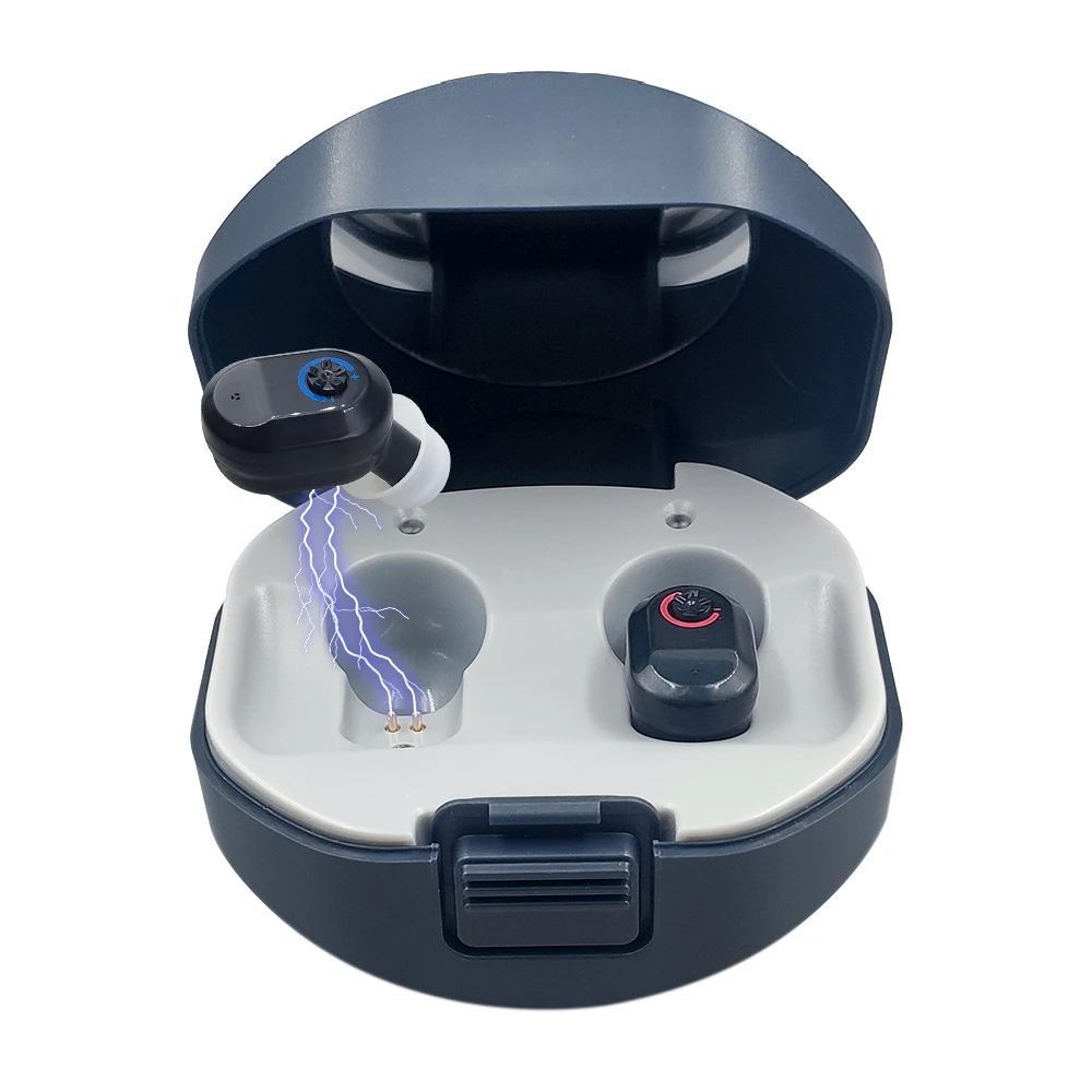 Rechargeable Hearing Aid Mini Adjustable Tone Sound Amplifier Portable