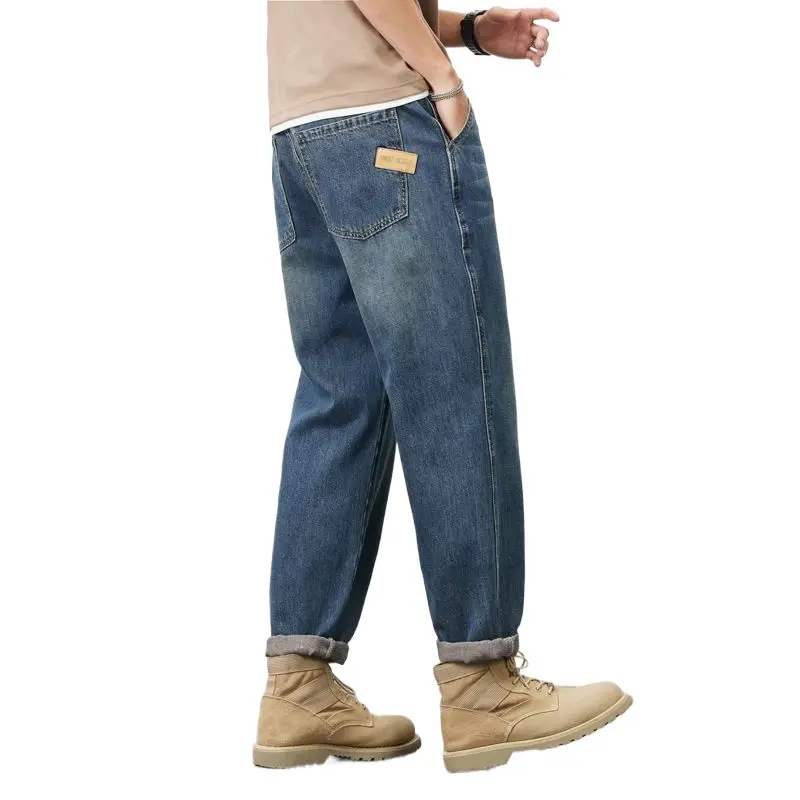Straight Jeans For Men Loose Comfortable And Casual Trendy Retro Trousers Jeans For Man
