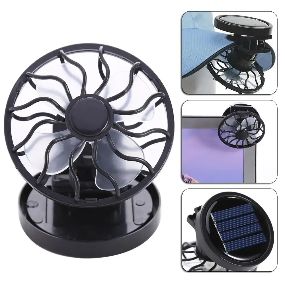 Clip-On Solar Fan, Portable Fan For Camping And Hiking