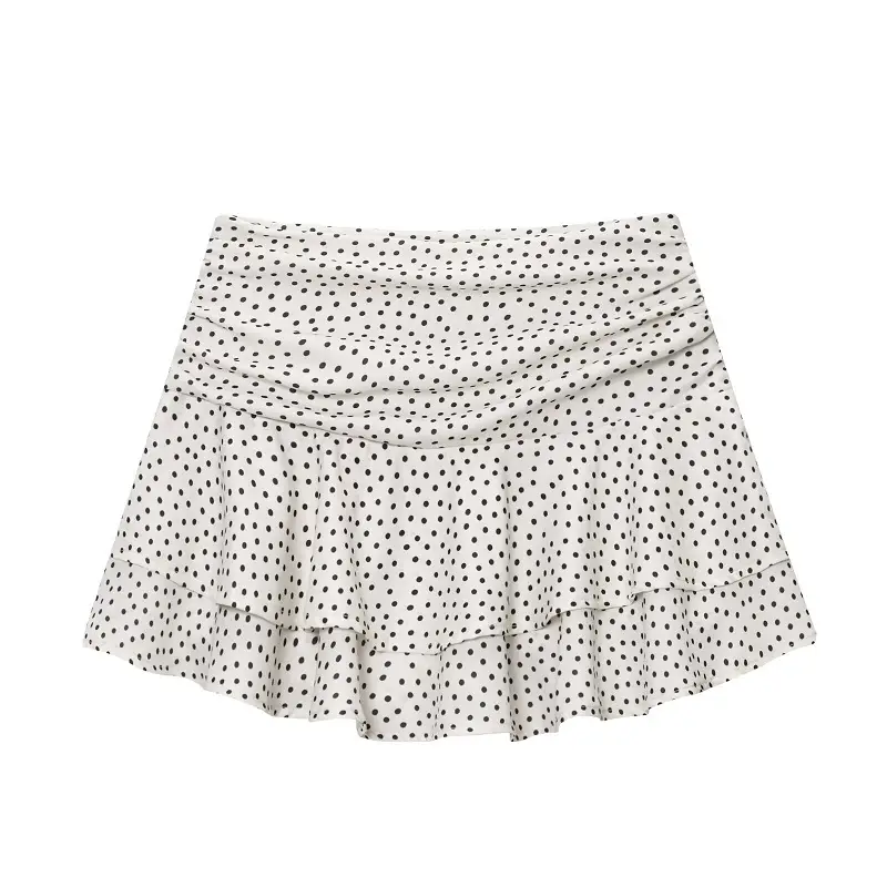 Ruffle Skort For Women Fairy Layered Mini Skort Summer Skort Mid Waist Women's Chic Holiday