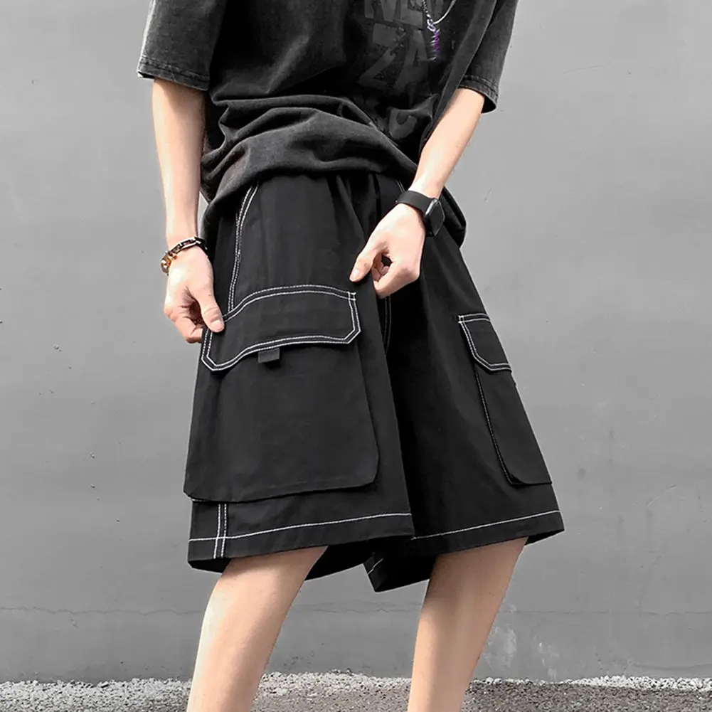 Men Cargo Short Oversized Knee-Length Pants