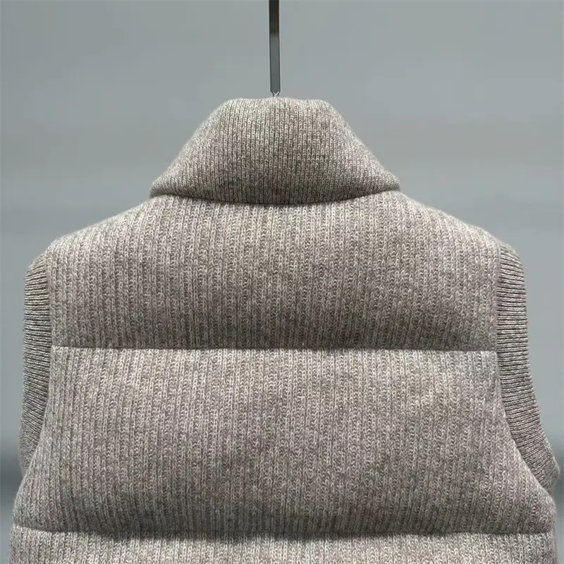 New Winter Women's Stand-Up Collar Cashmere Knitted Vest