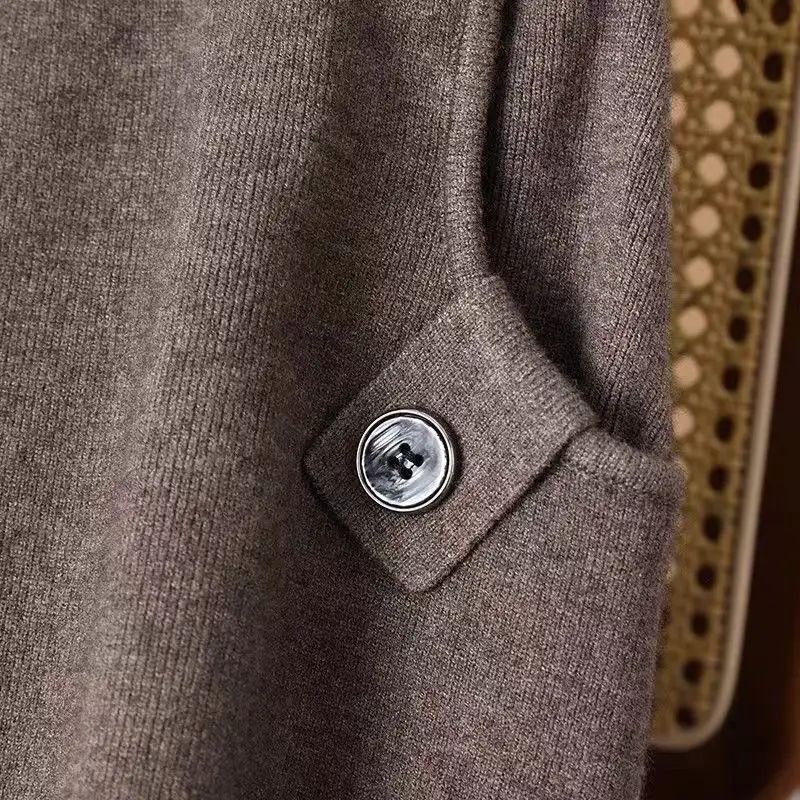 Knitted Skirt Women's Style Mid-length Elastic A-line Hip Skirt High Waist Umbrella Skirt