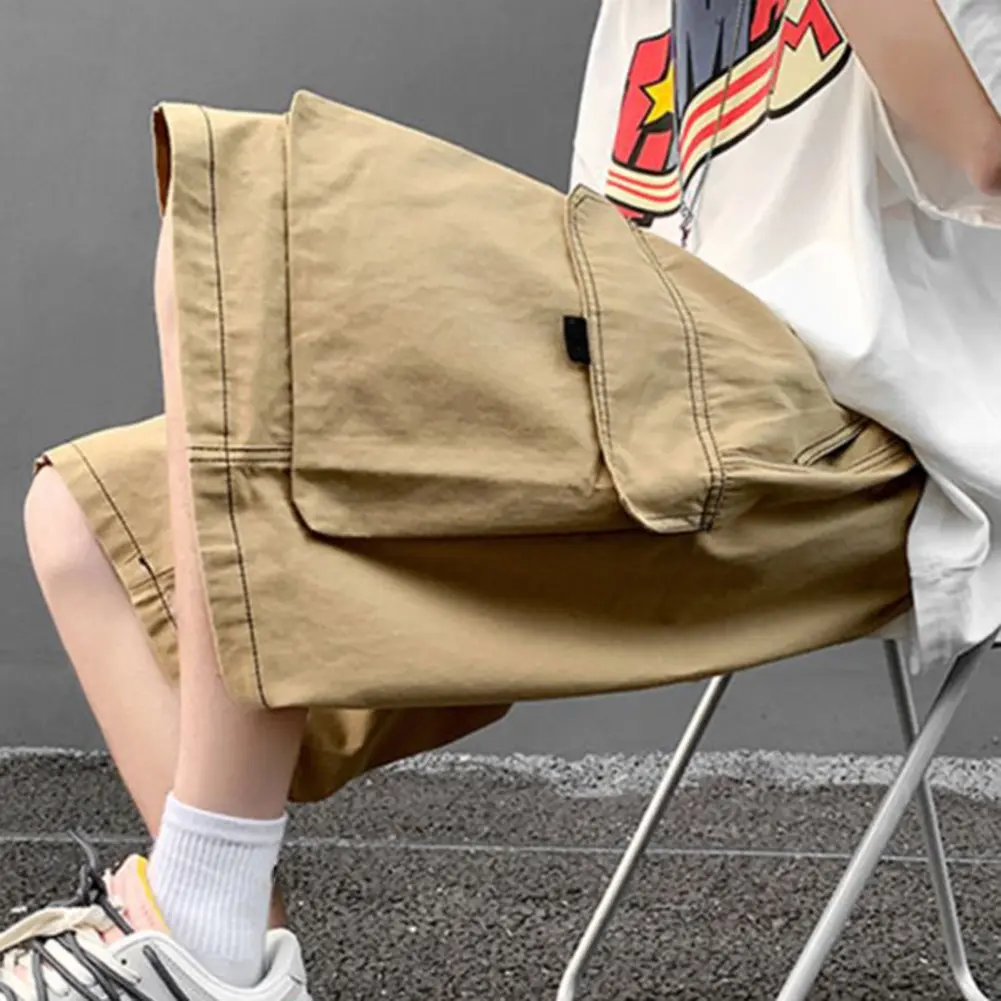 Men Cargo Short Oversized Knee-Length Pants