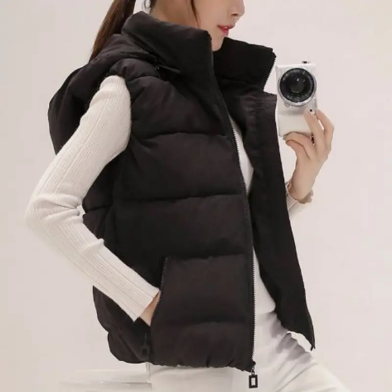 Women's Slim-Fit Zip-Up Vest Jacket