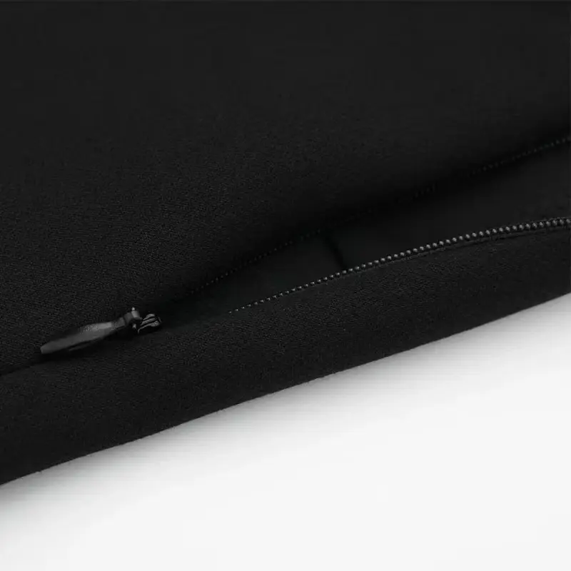 Asymmetric Skorts With Tab For Women High Waist Side Zipper Female Skort Fashion