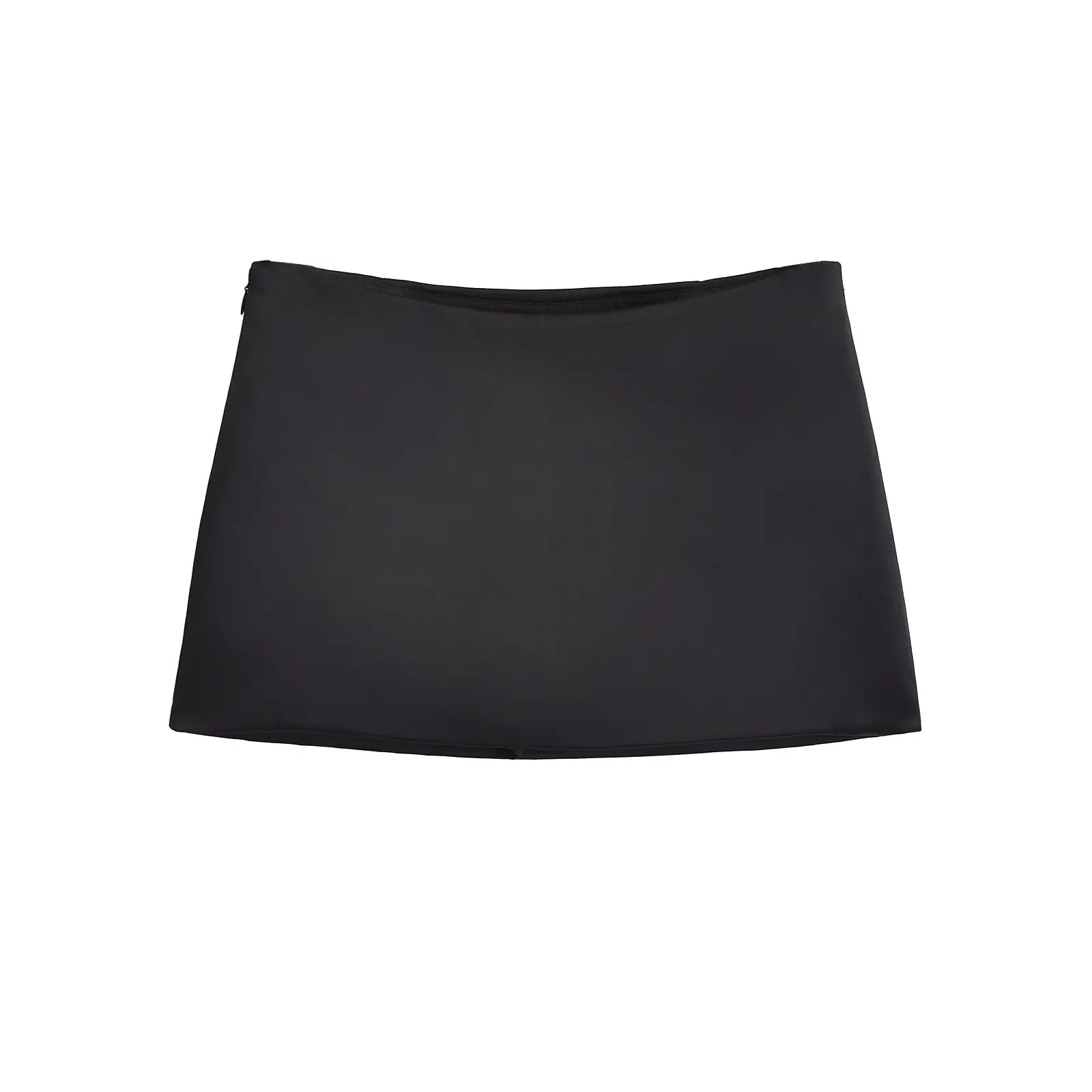 Mini Skirts Women Elegant Sliky Satin Skirt Low Rise Zipper Bodycon Short Skirt Party Outfits
