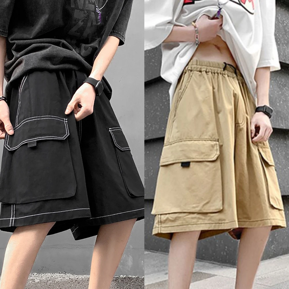 Men Cargo Short Oversized Knee-Length Pants