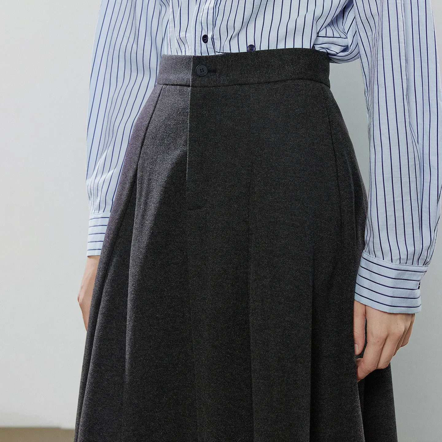 Women Midi Skirts New Asymmetric Style Warm