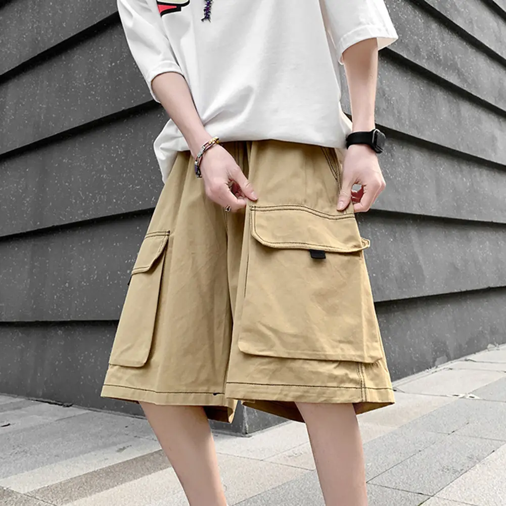 Men Cargo Short Oversized Knee-Length Pants