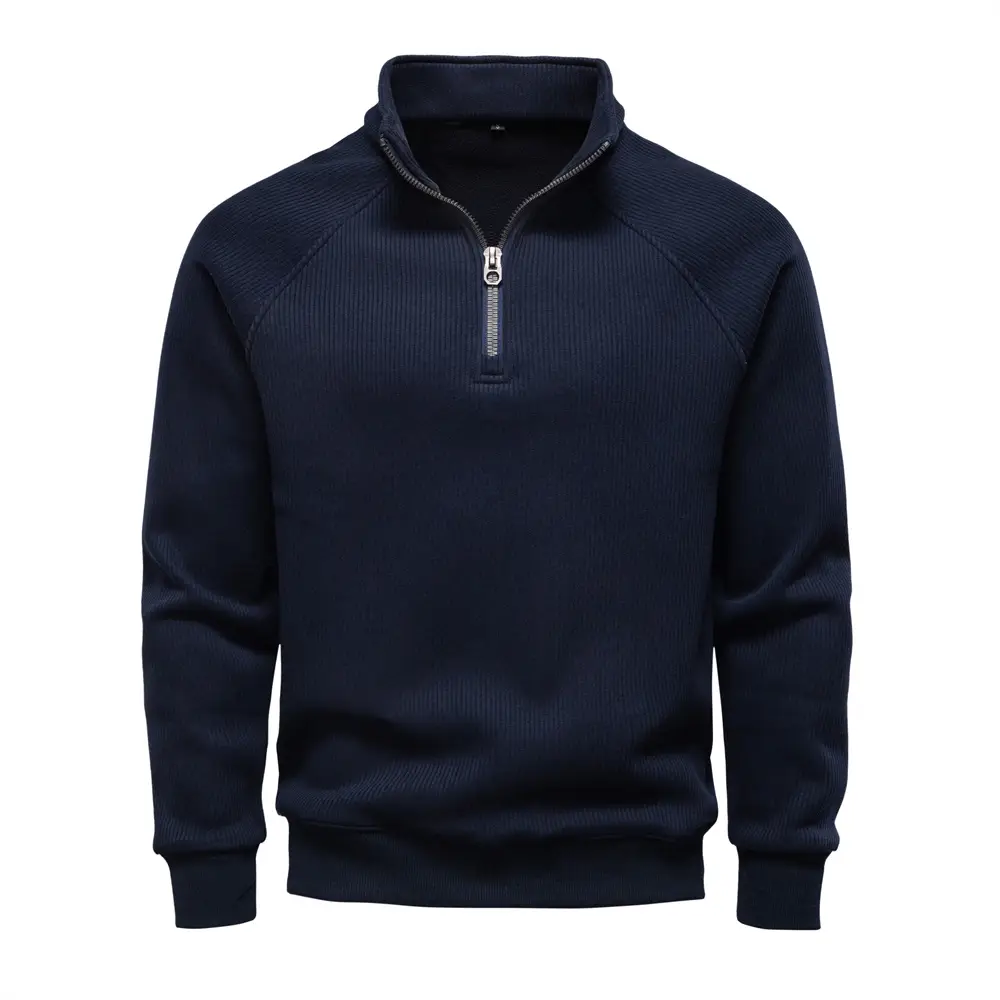 Men Thermal Sweater Cotton Zipper Slim Fit Thermal...