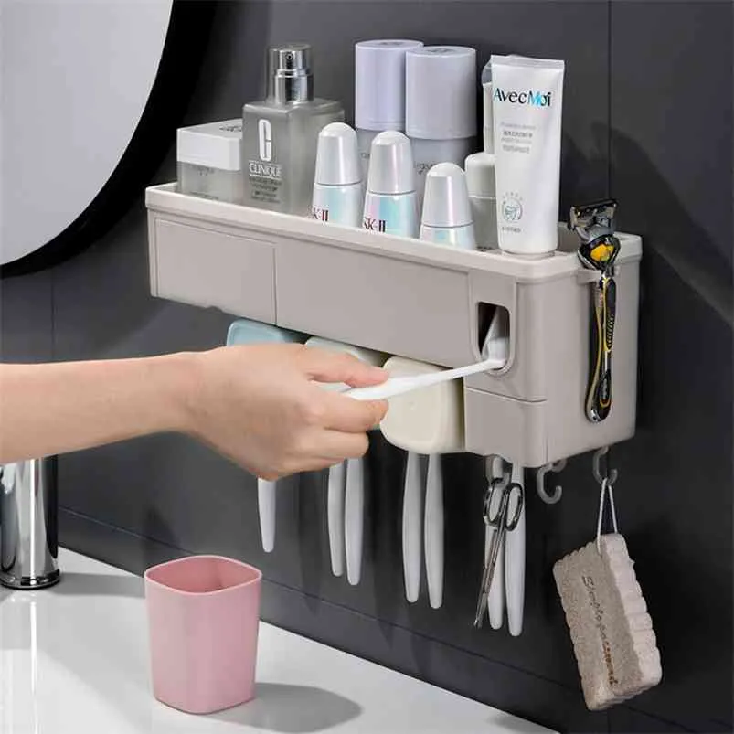 Toothbrush Holder Bathroom Accessories Storage Box...