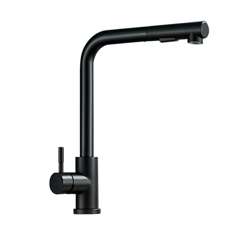 Pull Out Sink Faucet Two Model Stream Sprayer Nozzle Hot Cold Wate Mixer Tap Deck