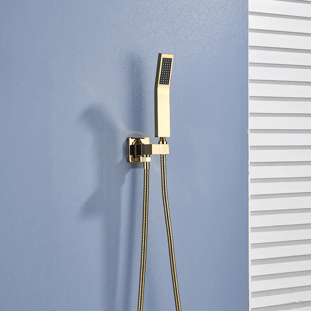 Bathroom ABS Hand Shower Head Stainless Shower Hose Replacement Faucet Head Wall Mounted Faucet