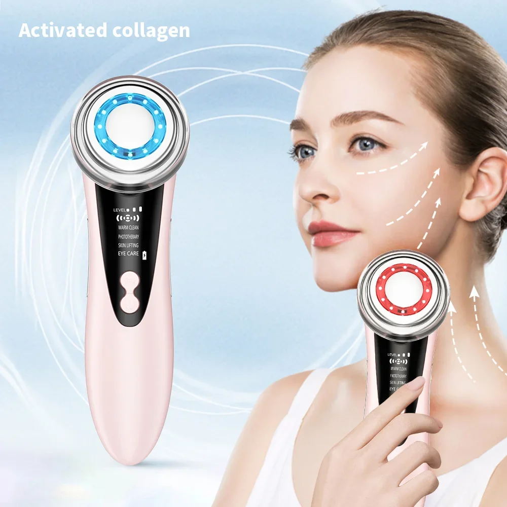 Microcurrent EMS Face Lift Beauty Device LED Red B...