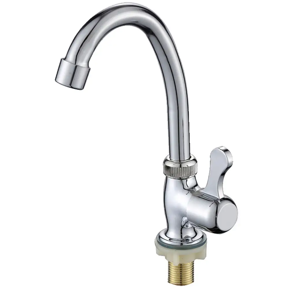 Kitchen Bathroom Cold Taps Faucet Water Purifier Single Lever Hole Cold 360 Degree Swivel Tap Sink Basin Faucets
