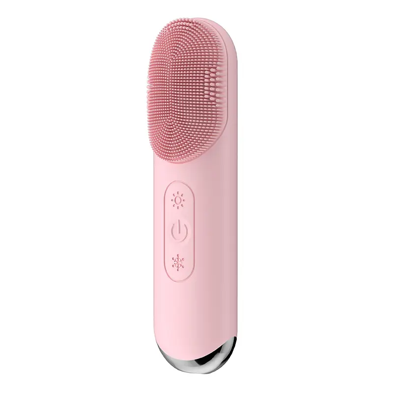Multi-Function Electric Facial Cleansing Brush Rechargeable Waterproof Hot Compress Massage Sonic Vibration Silicone Face Cleane