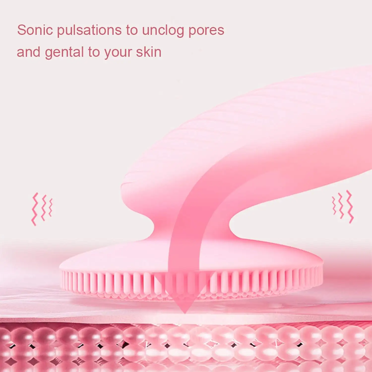 Soft Silicone Facial Cleansing Brush Face Scrubber Rechargeable Waterproof Skin Care Tool