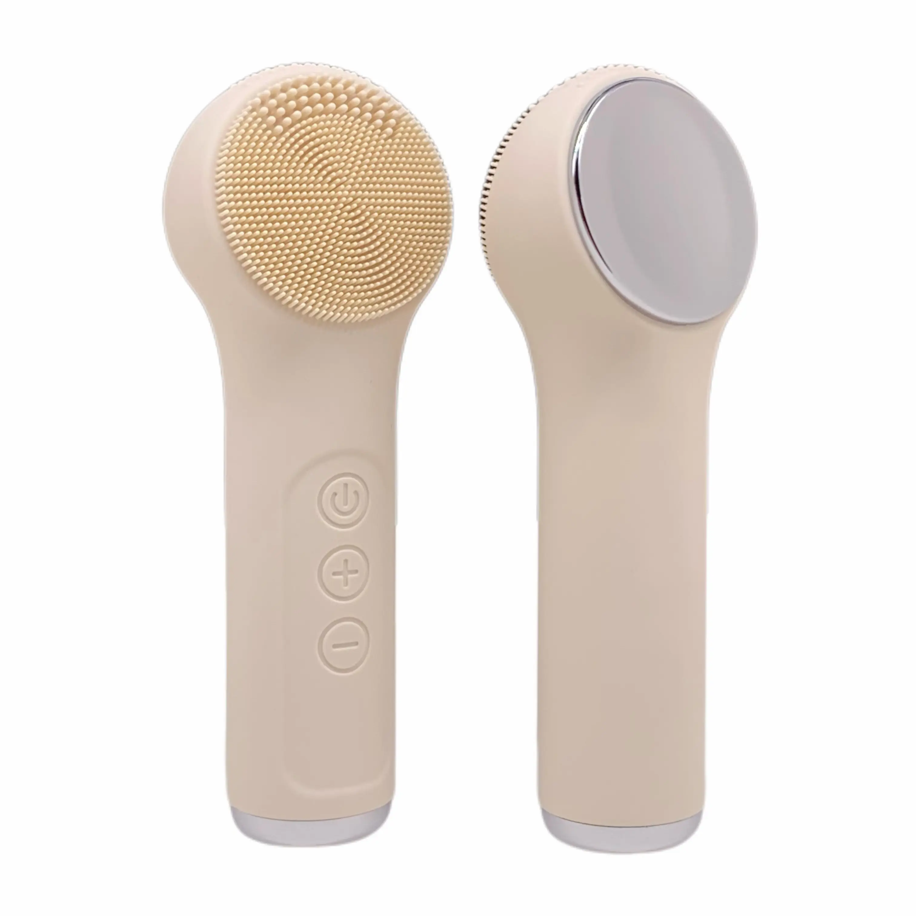 Electric Waterproof Silicone Facial Cleansing Brush Deep Cleanse Makeup Remover Heating Massage Beauty Tool