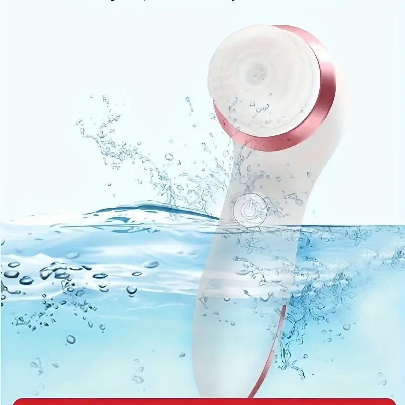 3 In 1 Electric Facial Cleansing Brush With 3 Brush Heads Water Proof Rechargeable